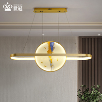 World Crown New Chinese Enamel Color Restaurant Chandelier designer Modern Minima Light Extravagant China Wind Tea Room Led Lights