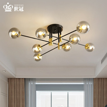 World crown designer Nordic Creative Living Room Chandeliers Modern Minimalist Book House Bedroom Led Magic Bean Suction light