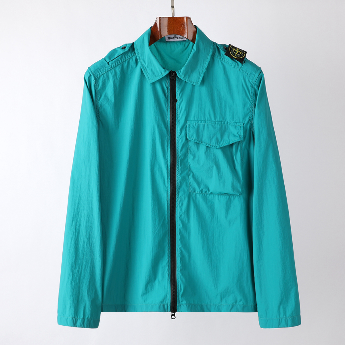 Lake Green21SS   10802   NASLAN   LIGHT   Jacket   1945   Epaulet Thin Lapel Jacket