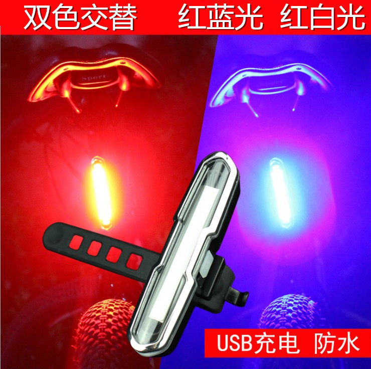 Climbing Car Taillights Usb Charging Bike Night Warning Flash Lights LIGHTS ON NIGHT CYCLIST AFTER NIGHT RIDING BIKE BLAZING FLASH