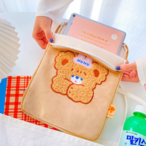 milkjoy bear ipad bag 11 inch 10 5 inch 9 7 inch inner bag ins Wind flat bag cute protective cover