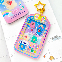 milkjoy bear catch doll rocking key chain ins Wind cute quicksand keychain bag hanging