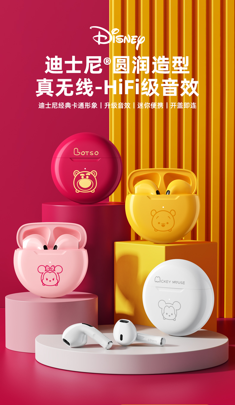迪士尼联名 真无线带仓蓝牙耳机 图1