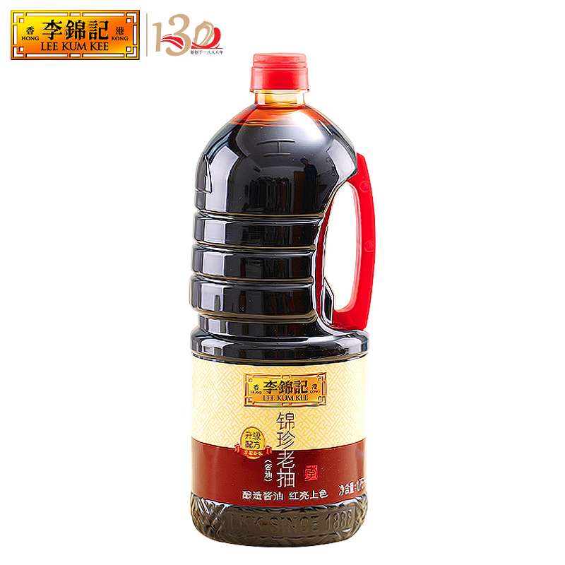 Li Jinkee Jin Zhen Old draw 1 75L fried vegetable red burn on the color soy sauce Classic brewing seasonings Red burn sauce Y