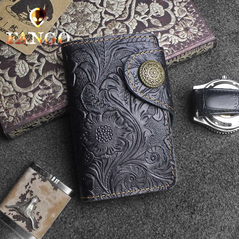 Key case female handmade leather key chain cowhide retro key case multifunctional card case car key case male