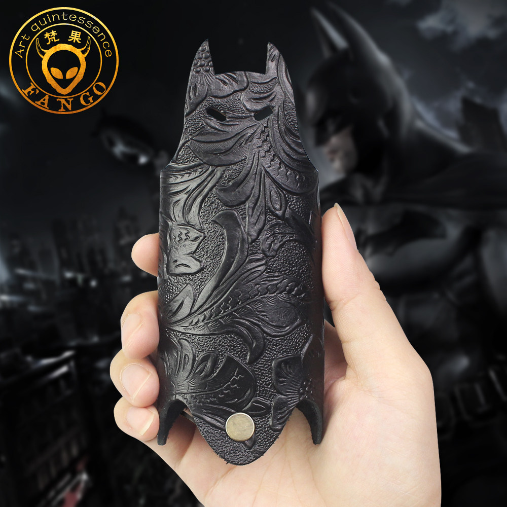 First layer cowhide key bag men's fashion handmade leather key bag women's simple creative retro car key bag tide