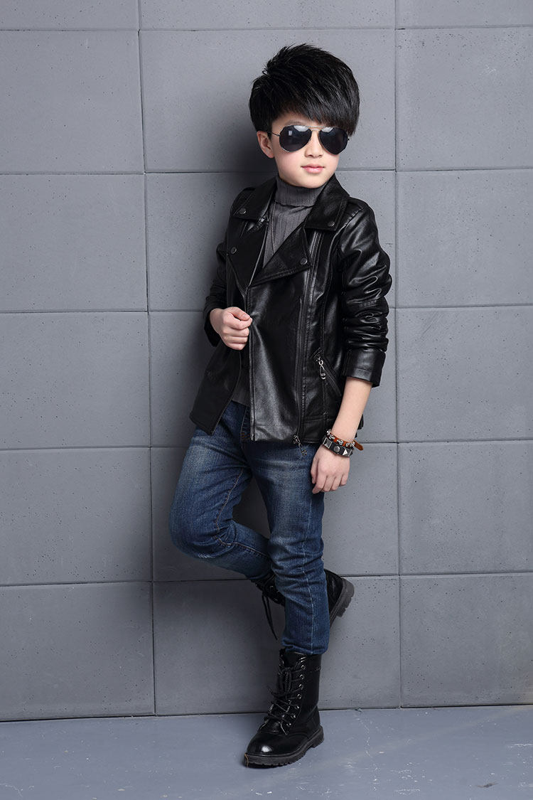 Blouson enfant en cuir PU - Ref 2159612 Image 8