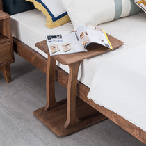 Black Walnut bedside table Nordic coffee table Simple corner Living room sofa Small edge Bedside table Solid wood bedside table