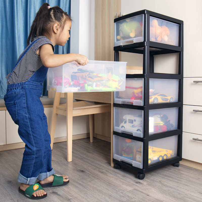 Children's toy storage box baby snack drawer type storage box home plastic tidying box multi-layer locker