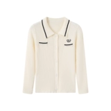 Детский весенний тонкий трикотажный свитер, кардиган, юбка, подходит для подростков, облегающий крой