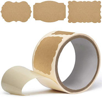 100 roll gift label sticker DIY custom blank label kitchen sticker student stationery sticker