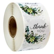 1inch round Thank you sticker baking sticker birthday party decoration Hatch stationery sticker 500 roll