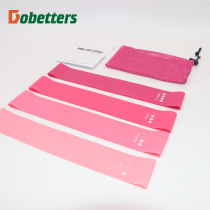 Cross-border Pink Gradient tension ring four-piece yoga latex ring resistance Belt Fitness tension rope resistance ring