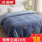 Beiji Rồng bông chăn đơn mảnh giường đơn ký túc xá chăn 1,5m 1.8x2.0 đôi 100% cotton - Quilt Covers