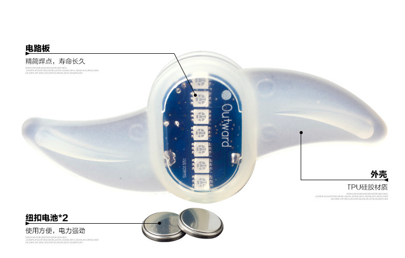 Eclairage pour vélo DUUTI - Hot Wheels Lumières - Ref 2398547 Image 6