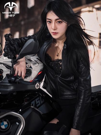 小调子(MINOR TUNE)摩托车骑行服复古通勤机车皮衣夹克星河四季