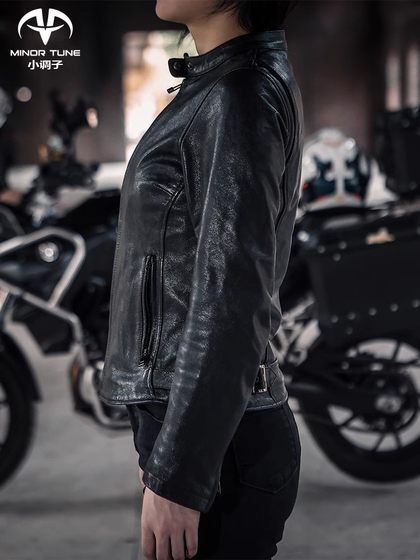 小调子(MINOR TUNE)摩托车骑行服复古通勤机车皮衣夹克星河四季