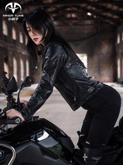 小调子(MINOR TUNE)摩托车骑行服复古通勤机车皮衣夹克星河四季