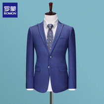 Romon business casual one-piece suit jacket Young mens banquet suit jacket Korean slim wedding single West