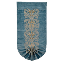 Mengsiyuan Roman curtain lifting American blackout green Italian velvet blue Dutch velvet embroidery pull finished curtain