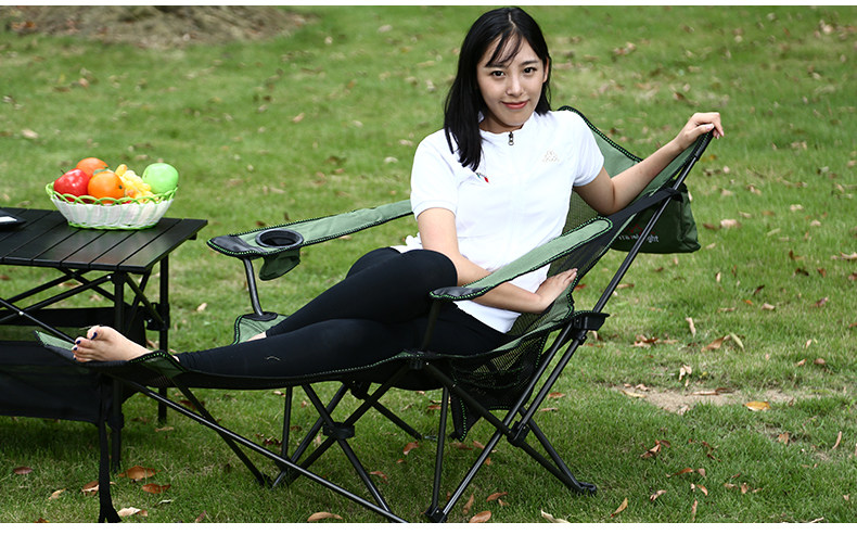 Outdoor Folding Chair Office Lunch Break Lounge Fishing Chair Portable Beach Chair Home Leaning Back Chair Camping Casual Chair