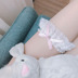 Peach Milkshake Soft Girl Bow Love Lace Sweet Hương vị phù hợp với Garter Sexy Slinging Leg Ring the gioi phu kien thoi trang Nịt Tất