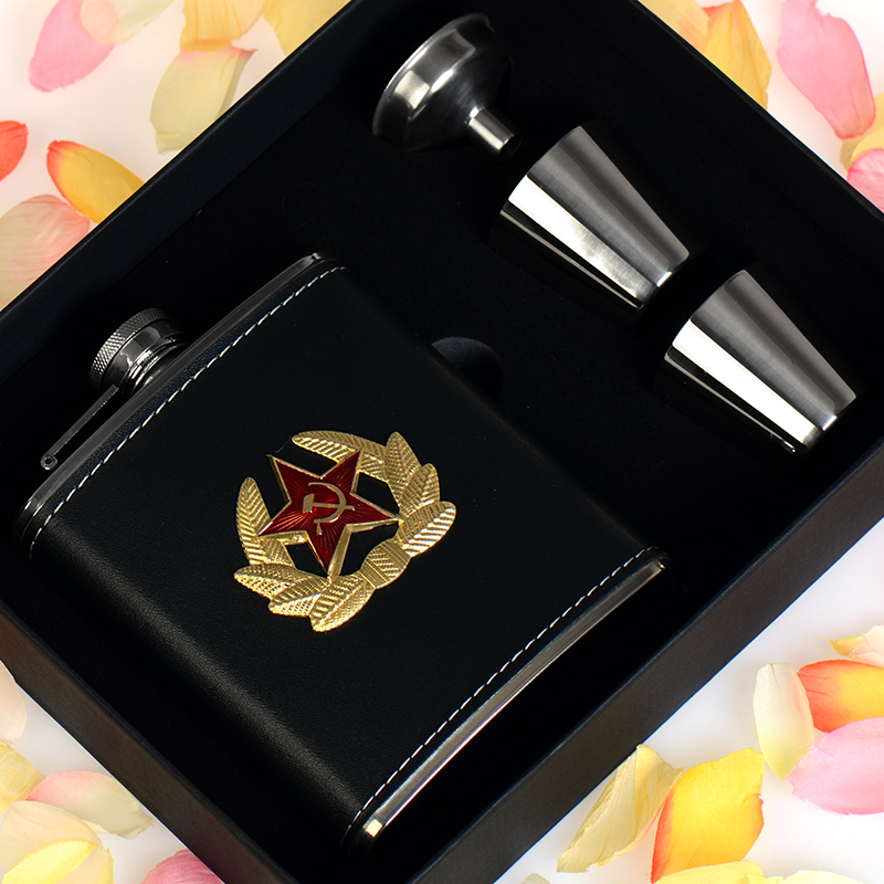 Thyme Thermal Insulation Military Emblem 8 4 Two Halves Fitting 304 Thickened Stainless Steel Wine Pot Carry-on Portable Suit-Taobao
