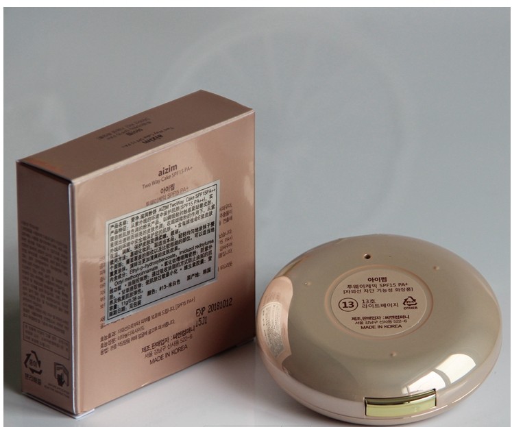 Bánh kem dưỡng ẩm tình yêu net SPF15 hoa aizim Hàn Quốc chính hãng nhập khẩu chính hãng phấn phủ innisfree dạng nén
