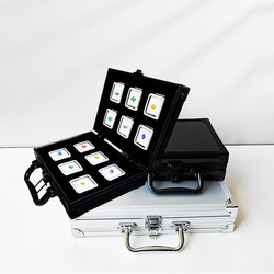 다채로운 베어 스톤 링 얼굴 보석 다이아몬드 운반 상자 투명 디스플레이 상자 저장 전시 운반 보석 유리 금속