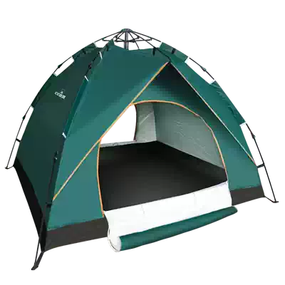 Outdoor tent camping thickened camping full automatic and simple foldable double rainproof sunscreen beach tent Wild