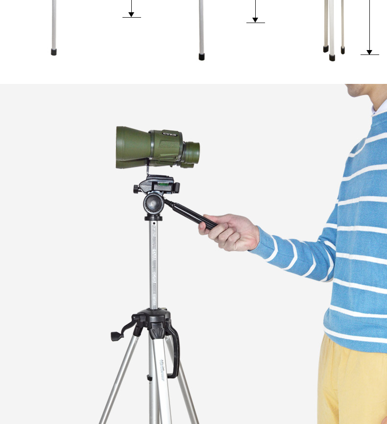 Chân máy bằng nhôm để xem buổi hòa nhạc để xem phong cảnh Phụ kiện ống nhòm điện thoại di động bằng ống nhòm - Kính viễn vọng / Kính / Kính ngoài trời ong nhom