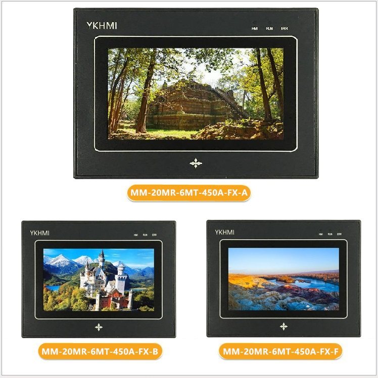 MM-20MR-6MT-450-FX-A B F three 1S Ling pulse Zhongda excellent control plc touch screen all-in-one machine AD