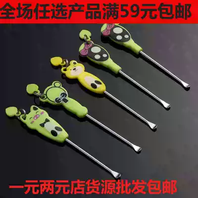 Japan and the United States cartoon ear digging spoon ear digging E614 ear digging ear cleaner stainless steel ear spoon special offer full