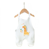 Baby half-back bellyband summer thin sleeveless pure cotton gauze with legs and belly protector newborn baby onesie vest