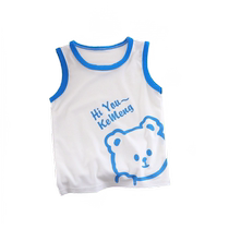 Childrens vest summer ice silk thin stretch boys halter top for baby girls to wear belly protection bottoming sleeveless clothes