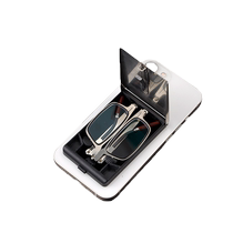 Foldable portable reading glasses that can be attached to mobile phones mens anti-blue light high-definition ultra-light fashionable elderly womens reading glasses