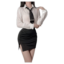 Royal sister style secretary sexy pure desire summer top shirt suit jk uniform slim ol professional white shirt women summer
