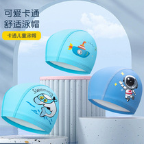Childrens swimming cap cartoon cute waterproof non-stretching boy comfortable swimming cap girl baby girl ear protection swimming cap