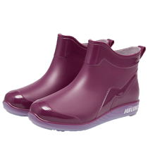 New fashionable rain boots for women in winter non-slip low-top waterproof shoes water boots short rain boots kitchen shoes rubber shoes for women outerwear
