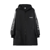 Adult waterproof velvet smock long-sleeved work clothes outer coat mens and womens home kitchen cooking apron winter