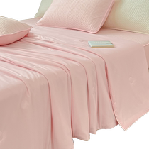 Class A cool silk air conditioning quilt summer cool quilt four-piece summer single dormitory ice silk summer quilt machine washable