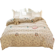 Winter thickened brushed bed four-piece set of pure cotton simple style sheets double quilt cover bed cover autumn and winter warm bedding