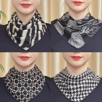 Triangular Scarf Womens Scarf 2024 Autumn New Versatile Small Scarf Womens Windproof Warmth Thickened Neck Protector Fake Collar