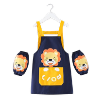 Childrens apron Dress Drawing Hood Boys baby Dining Around Pocket Kitchen Waterproof Fine Arts Special Painting Sleeve Kid