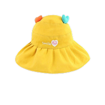 Summer childrens sun hat sun hat girls large brim empty top foldable anti-UV boy sun hat