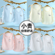 Baby baby Pipa clothing summer thin section 1 boys and girls pure cotton sleeveless vest hollow underwear pajamas 3 years old