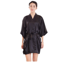 Wedding dressing gown female bride bridesmaid group ice silk wedding makeup nightgown red pajamas silk long summer thin style