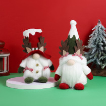 New Christmas season decorations with antlers bow Rudolph faceless doll figurine ornaments holiday decorations