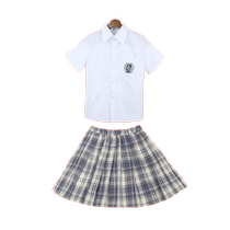 Childrens JK uniform suit girls short skirt princess skirt spring and autumn medium and large childrens pleated skirt long-sleeved shirt summer