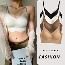 Beautiful back underwear 2024 new popular model can be worn outside the vest womens summer inner bra all-in-one bottoming with breast pads